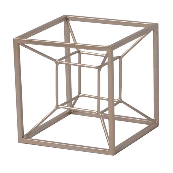 Cheungs Cheungs 4921S 1 lbs Metal Tesseract Shaped Table Decor 4921S
